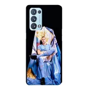 Чехлы с футболистом Ерлинг Холанд для Oppo Reno6 Pro Plus 5G (AlphaPrint) (футболист Холанн)
