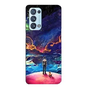 Космические Чехлы для Оппо Рено 6 Про Плюс (VPrint) (Галактический вид)