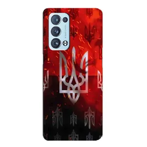 Украинские Чехлы для Oppo Reno6 Pro Plus 5G с картинкой УПА (AlphaPrint) (ГЕРБ УПА)