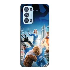 Чехол с принтом Фантастическая четверка для Oppo Reno6 Pro Plus 5G (Герои Фантастическая Четверка)