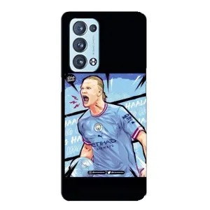 Чехлы с футболистом Ерлинг Холанд для Oppo Reno6 Pro Plus 5G (AlphaPrint) (гол Эрлинг Холланд)