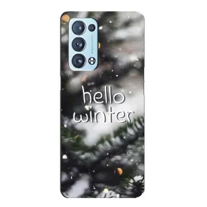Новогодние, Праздничные Чехлы для Oppo Reno6 Pro Plus 5G - 2024 год (Hello winter)