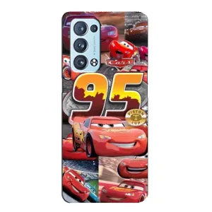 Силиконовый чехол Маквин для Oppo Reno6 Pro Plus 5G (Коллаж Молния Маквин)