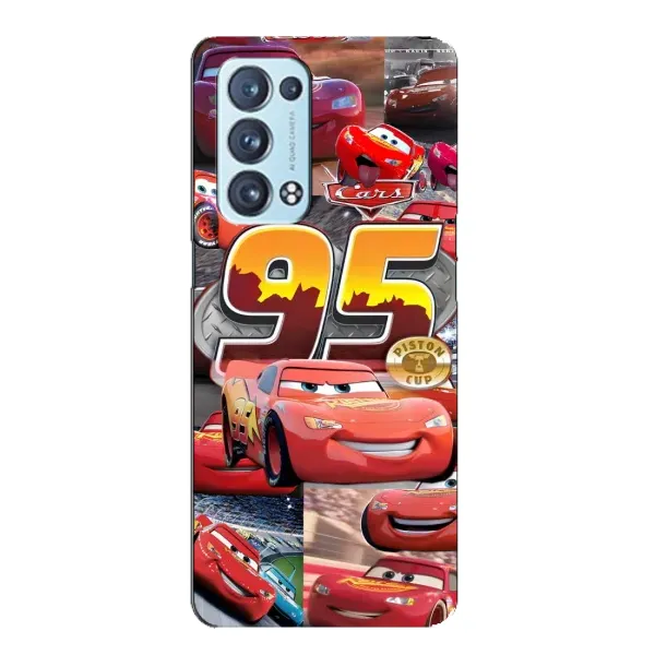 Чохол з принтом «Колаж Блискавка Маквін» для OPPO Reno6 Pro Plus 5G
