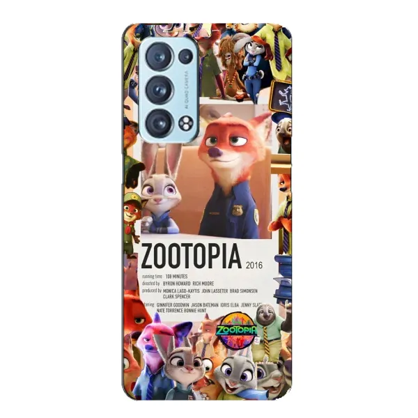 Чехол с принтом «Постер Зверополис» для OPPO Reno6 Pro Plus 5G Чехол с принтом «Постер Зверополис» для OPPO Reno6 Pro Plus 5G