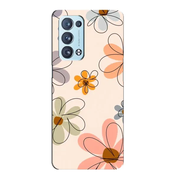 Чехол с принтом «Разноцветные цветы» для OPPO Reno6 Pro Plus 5G Чехол с принтом «Разноцветные цветы» для OPPO Reno6 Pro Plus 5G