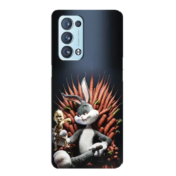 Чехол с принтом «Король Кролик» для OPPO Reno6 Pro Plus 5G Чехол с принтом «Король Кролик» для OPPO Reno6 Pro Plus 5G