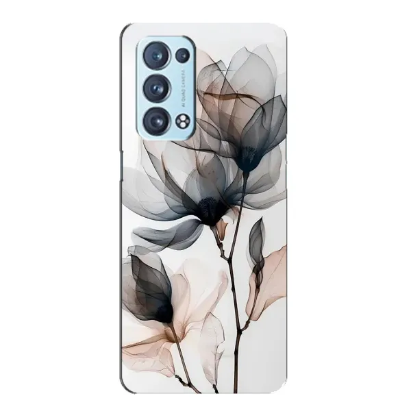 Чехол с принтом «Цветы на белом» для OPPO Reno6 Pro Plus 5G Чехол с принтом «Цветы на белом» для OPPO Reno6 Pro Plus 5G