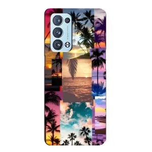 Силиконовый чехол с КАРТИНКАМИ лето для Oppo Reno6 Pro Plus 5G (AlphaPrint) (Летний отпуск)