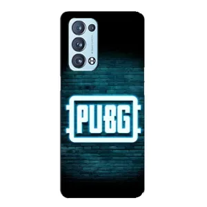 Чехол PUBG для Оппо Рено 6 Про Плюс (AlphaPrint) (Лого PUBG)