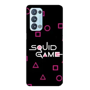 Чехол Гра в кальмара для Oppo Reno6 Pro Plus 5G (Паттерн Игра кальмара)