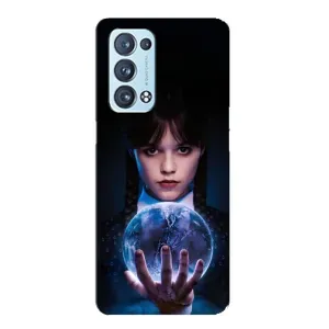 Чехол с дизайном Венздей 2 на Oppo Reno6 Pro Plus 5G (Магическая сфера Уэнздей)