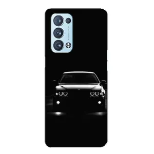 Чехол для Оппо Рено 6 Про Плюс - с принтом БМВ (AlphaPrint) (Машина BMW)