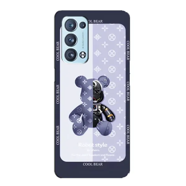 Чохол з принтом «Медведик LV» для OPPO Reno6 Pro Plus 5G