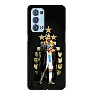Чехлы для Oppo Reno6 Pro Plus 5G (Leo чемпион) (AlphaPrint) (Месси Король)