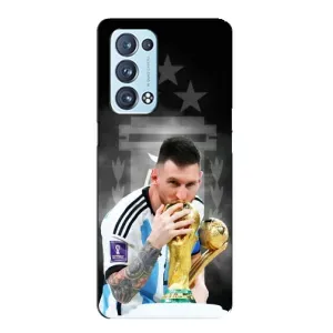 Чехлы для Oppo Reno6 Pro Plus 5G (Leo чемпион) (AlphaPrint) (Месси Чемпион)