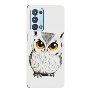 Чехол с птицами на Oppo Reno6 Pro Plus 5G (VPrint) (Милая Сова)