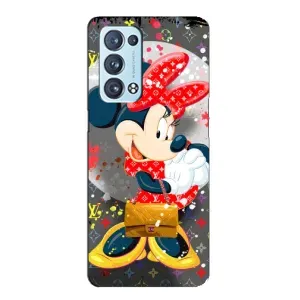 Чехол Disney Mouse Oppo Reno6 Pro Plus 5G (PREMIUMPrint) (Minni с бантиком)