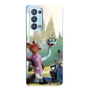 Чехол Зоотрополіс на Oppo Reno6 Pro Plus 5G (Герои мультфильма Зверополис)