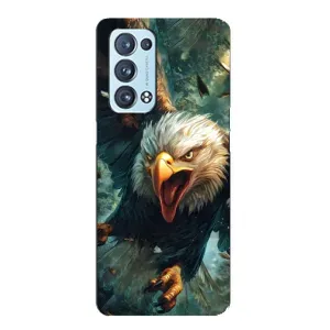 Чехол с картинкой «Хищники» для Oppo Reno6 Pro Plus 5G (Орел в полете)