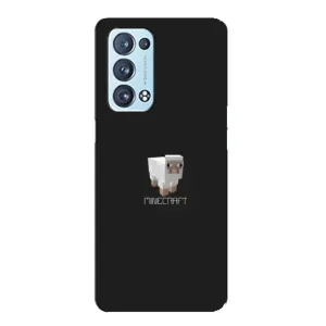 Чохол Майнкрафт на Oppo Reno6 Pro Plus 5G (AlphaPrint) Minecraft (Овечка Майнкрафт)