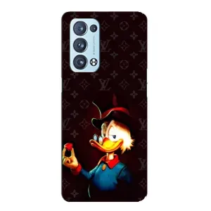 Чехлы для Oppo Reno6 Pro Plus 5G - Скрудж МакДак Louis Vuitton (PREMIUMPrint) (Скрудж с бриллиантом)