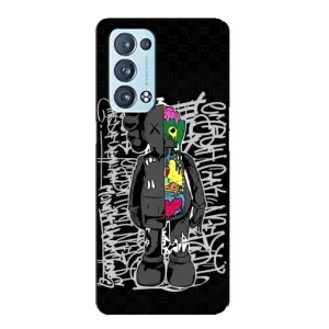 Чехлы для Oppo Reno6 Pro Plus 5G - Bearbrick Louis Vuitton (PREMIUMPrint) (Стиль Bearbrick)