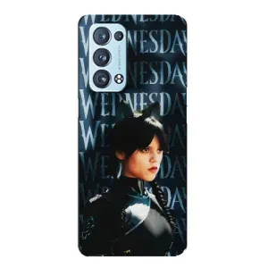 Чехлы Венсдей на Oppo Reno6 Pro Plus 5G Уэнсдей (AlphaPrint) (Уэнздей кошка)