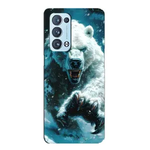 Чехол с картинкой «Хищники» для Oppo Reno6 Pro Plus 5G (Полярный медведь)
