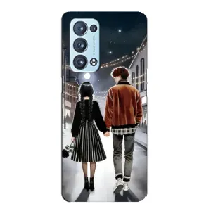 Чехол с дизайном Венздей 2 на Oppo Reno6 Pro Plus 5G (Уэнздей и Тайлер)