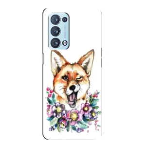 Чехлы с картинкой Лисички для Oppo Reno6 Pro Plus 5G (VPrint) (Веселая лисичка)