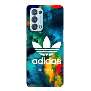 Чехлы Адидас для Oppo Reno6 Pro Plus 5G (AlphaPrint) (Яркий Адидас)