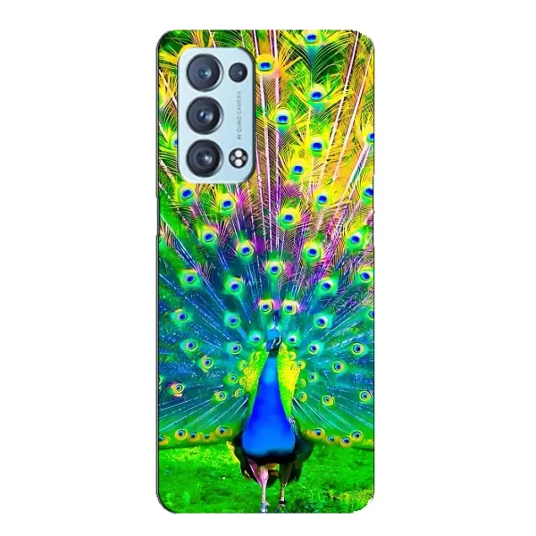Чехол с принтом «Яркий Павлин» для OPPO Reno6 Pro Plus 5G