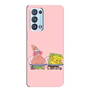 Чохол Губка Боб для OPPO Reno6 Pro Plus 5G . українською . (За партою)