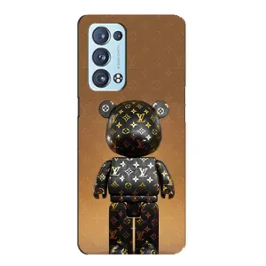 Чехлы для Oppo Reno6 Pro 5G - Bearbrick Louis Vuitton (PREMIUMPrint)