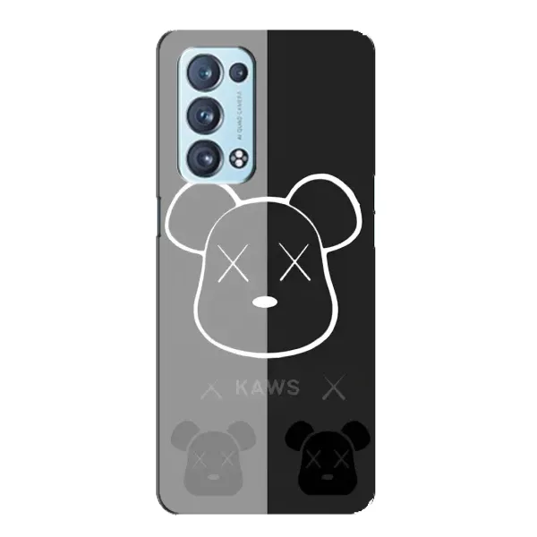 Чехол с принтом «БеарБрик глаза» для OPPO Reno6 Pro 5G
