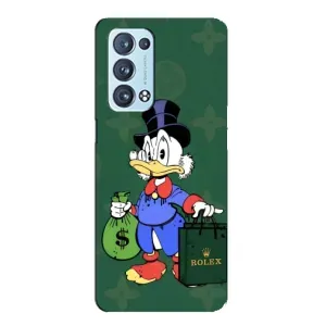 Чехлы для Oppo Reno6 Pro 5G - Скрудж МакДак Louis Vuitton (PREMIUMPrint) (Богатая Утка)
