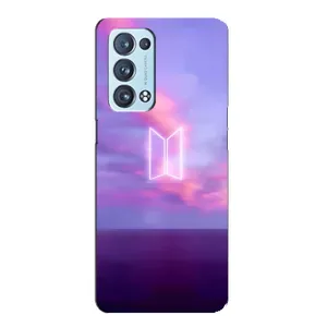Чехлы BTS для Oppo Reno6 Pro 5G (AlphaPrint) (BTS логотип)