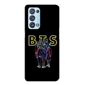 Чехлы BTS для Oppo Reno6 Pro 5G (AlphaPrint) (BTS стайл)