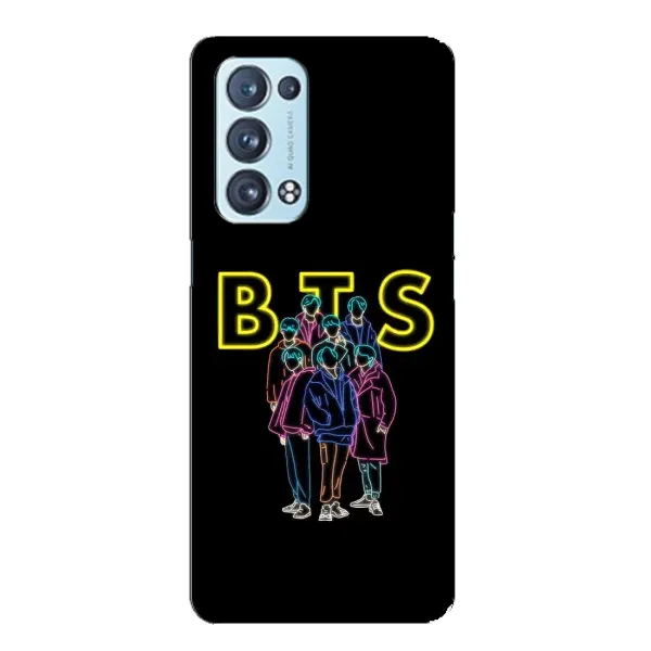 Чехол с принтом «BTS стайл» для OPPO Reno6 Pro 5G