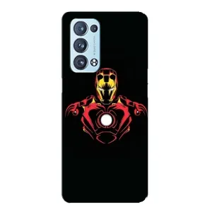 Чехлы с героями Марвел Oppo Reno6 Pro 5G (VPrint) (Человек железный)