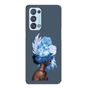 Чехлы (ART) Цветы на Oppo Reno6 Pro 5G (VPrint) (Цветы на голове)