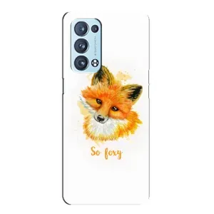Чехлы с картинкой Лисички для Oppo Reno6 Pro 5G (VPrint) (Девочка Лиса)