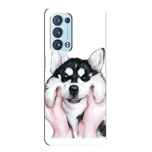 Чехлы с собаками для Oppo Reno6 Pro 5G (VPrint) (Довольный Хаски)