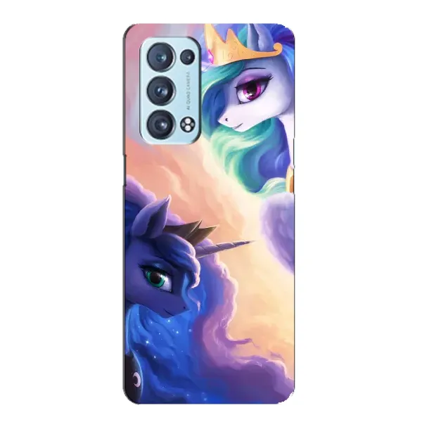 Чехол с принтом «Единорожки» для OPPO Reno6 Pro 5G