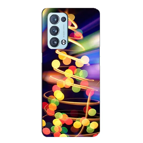 Чохол з принтом «Ялинка в огоньках» для OPPO Reno6 Pro 5G Чохол з принтом «Ялинка в огоньках» для OPPO Reno6 Pro 5G