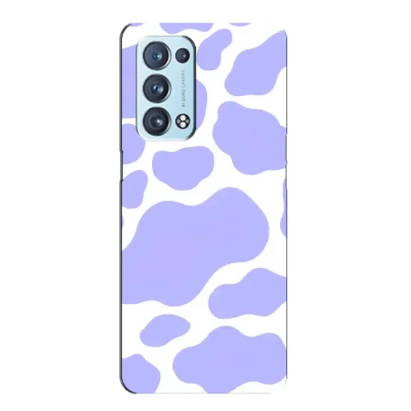 Чехол с принтом «Фиолетова Буренка» для OPPO Reno6 Pro 5G