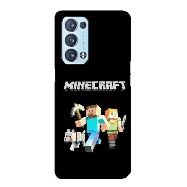 Чехол с принтом «герои Minecraft» для OPPO Reno6 Pro 5G
