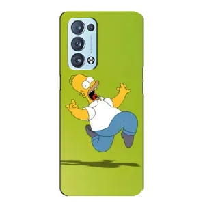 Чехол с Симпсонами для Oppo Reno6 Pro 5G (VPrint) (Гомер Симпсон)