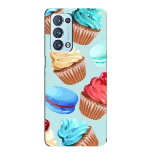 Чехлы с Фруктами для Oppo Reno6 Pro 5G (VPrint) (Кексики)